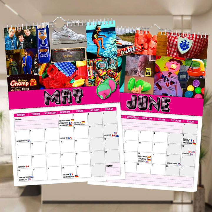 Lisslune | Back to the 80s - Wall Calendar 2025
