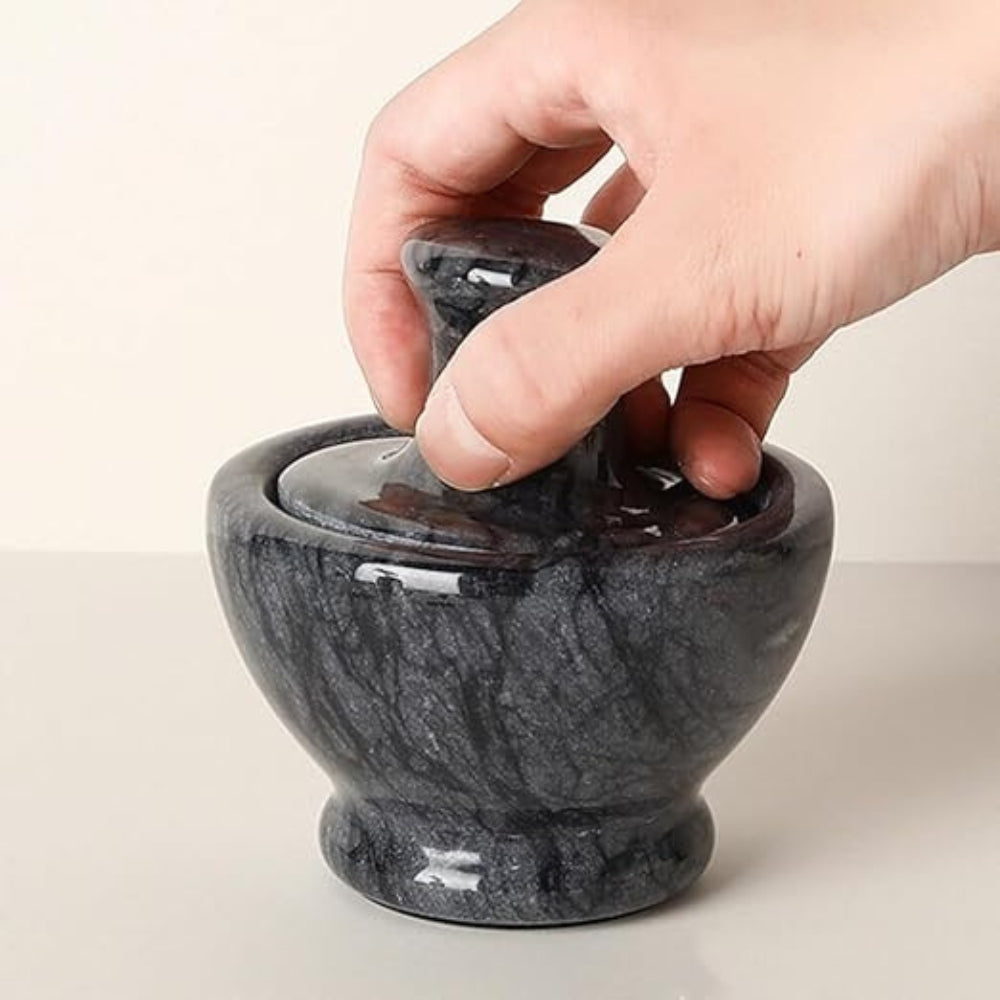 Lisslune | Marble Mortar & Pestel Spices Grinder