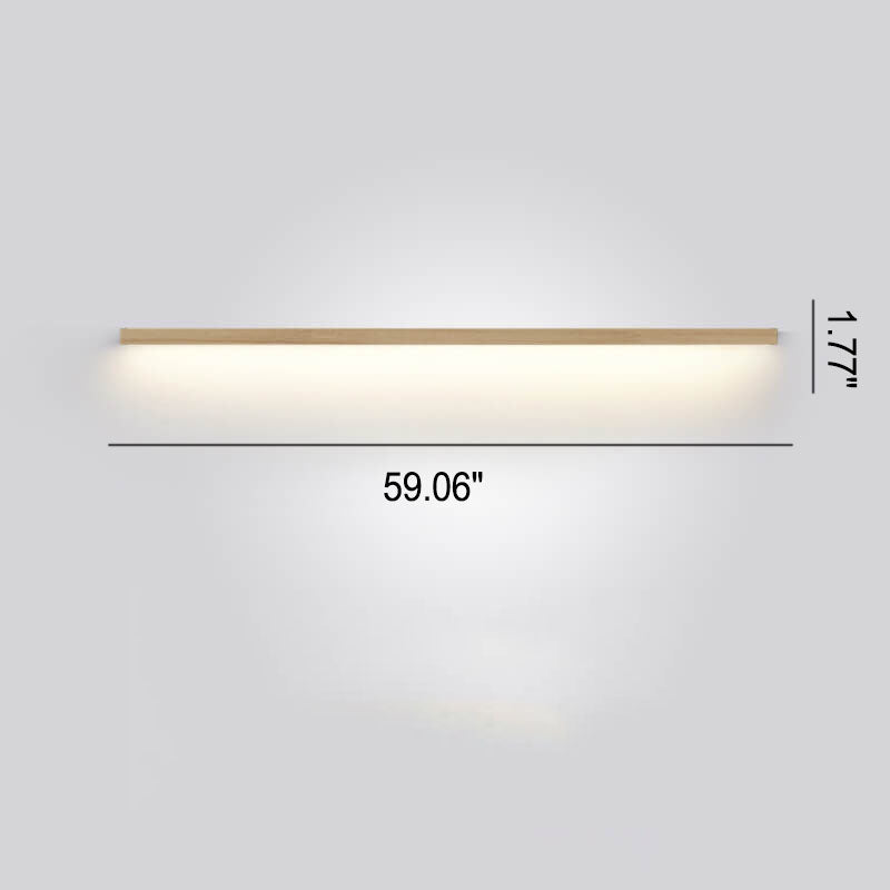 Lisslune | ZenBeam Japanese LED Wall Light | Solid Wood Design | Modern Accent Lighting