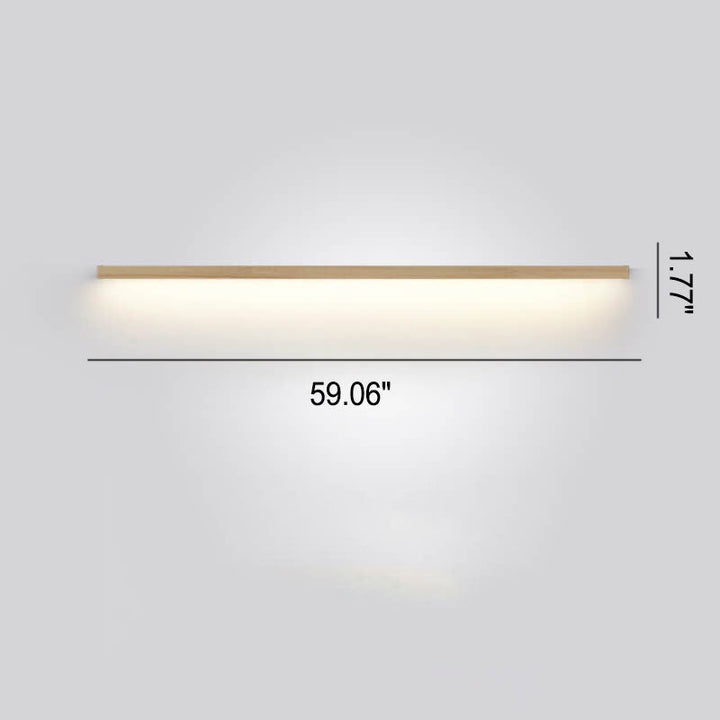 Lisslune | ZenBeam Japanese LED Wall Light | Solid Wood Design | Modern Accent Lighting