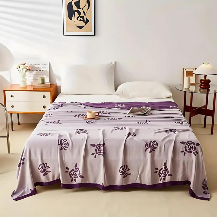 Lisslune | Bamboo Fiber Rose Cooling Blanket