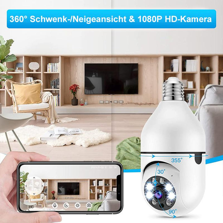 Lisslune | Intelligent wireless WiFi full-color camera with light bulb