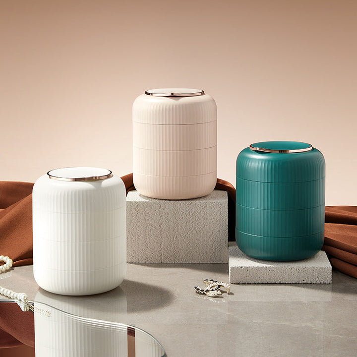 Lisslune | Elegant stackable jewelry box – Practical storage with mirror and elegant design