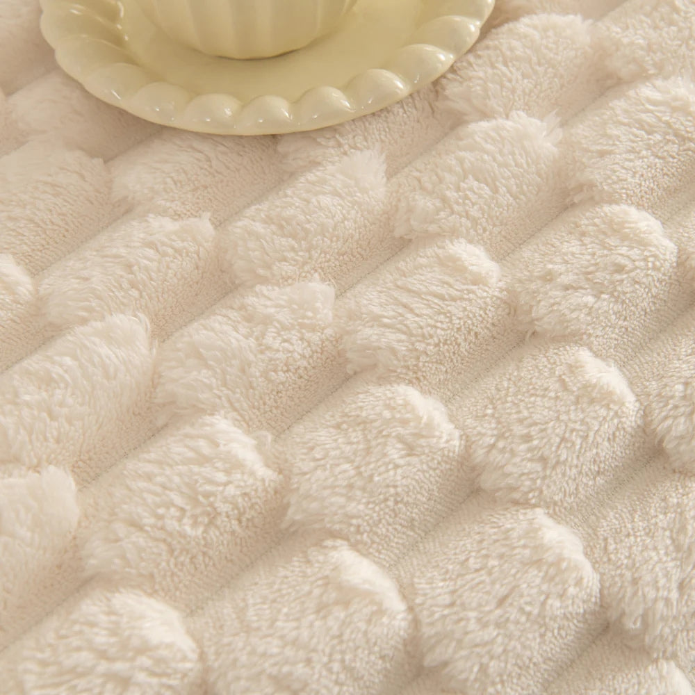Lisslune | Tufted Rabbit Synthetic Sofa Cover