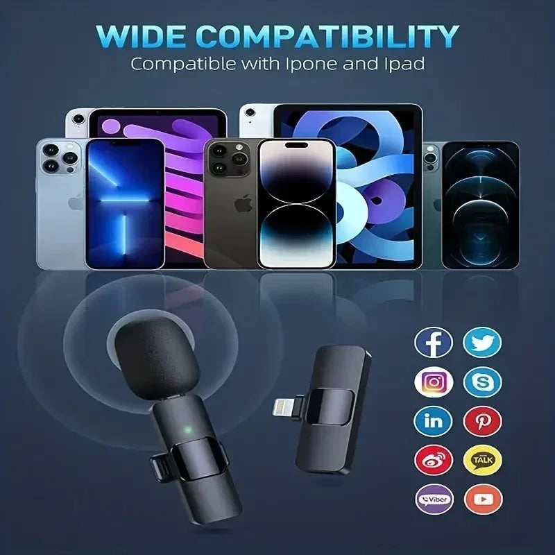 Lisslune | Pro Wireless Lavalier Microphone - Effortless Audio Capture Anywhere