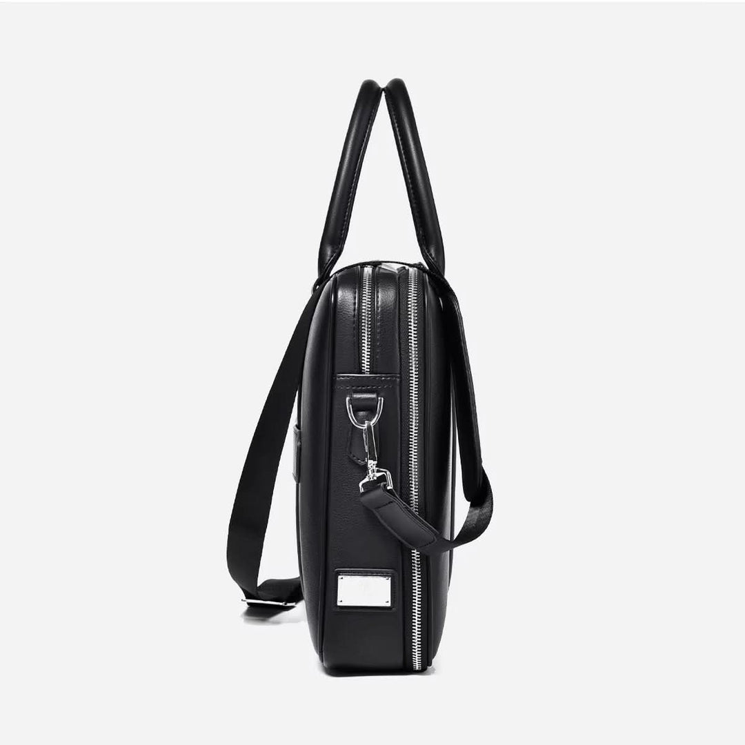 Lisslune | Manhattan Leather Business Laptop Briefcase Crossbody Handbag