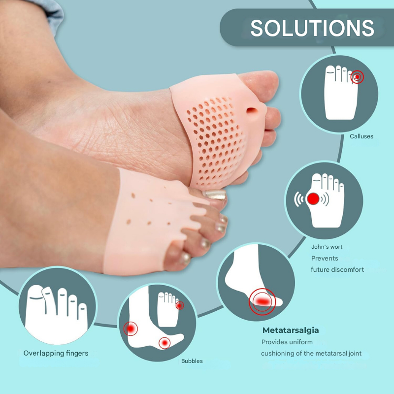 Lisslune | FlexiToe Comfort Toe Separator with Foot Cushion – Pain Relief & Correction for Daily Use