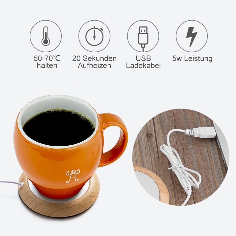Lisslune | BEQUEE USB Beverage Warmer Electric Coaster Heater for Office/Home
