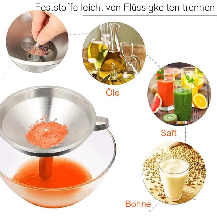 Lisslune | Stainless Steel Cooking Oil Funnel