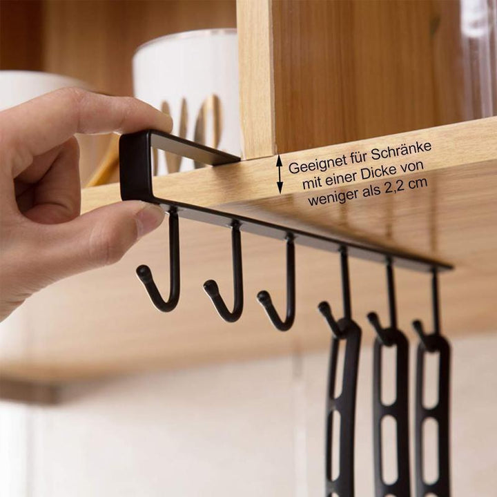 Lisslune | Multifunctional Cabinet Hooks Shelf, 2 Pieces