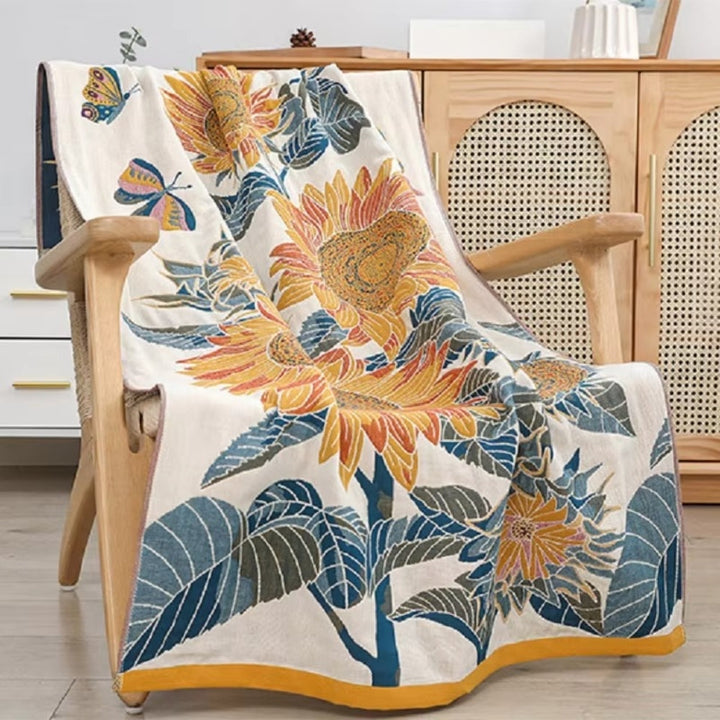 Lisslune | Savanna Bloom Cotton Bath Towel