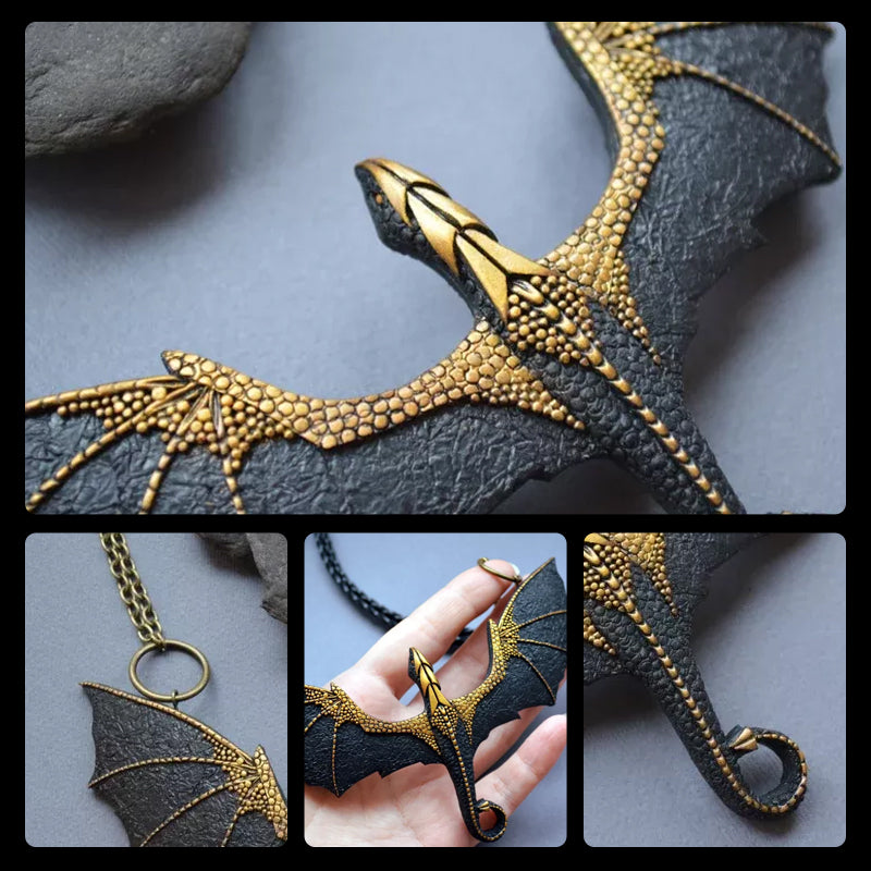 Lisslune | Flying Dragons Necklace