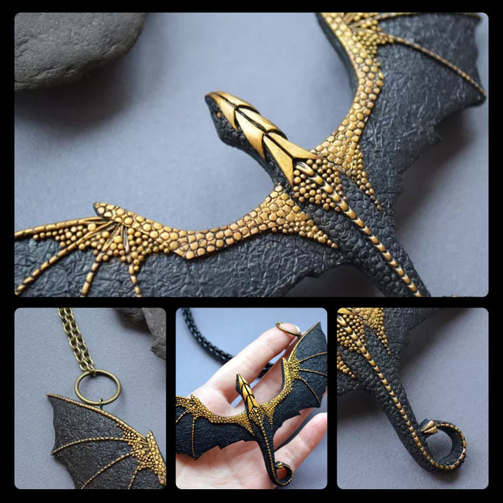 Lisslune | Flying Dragons Necklace