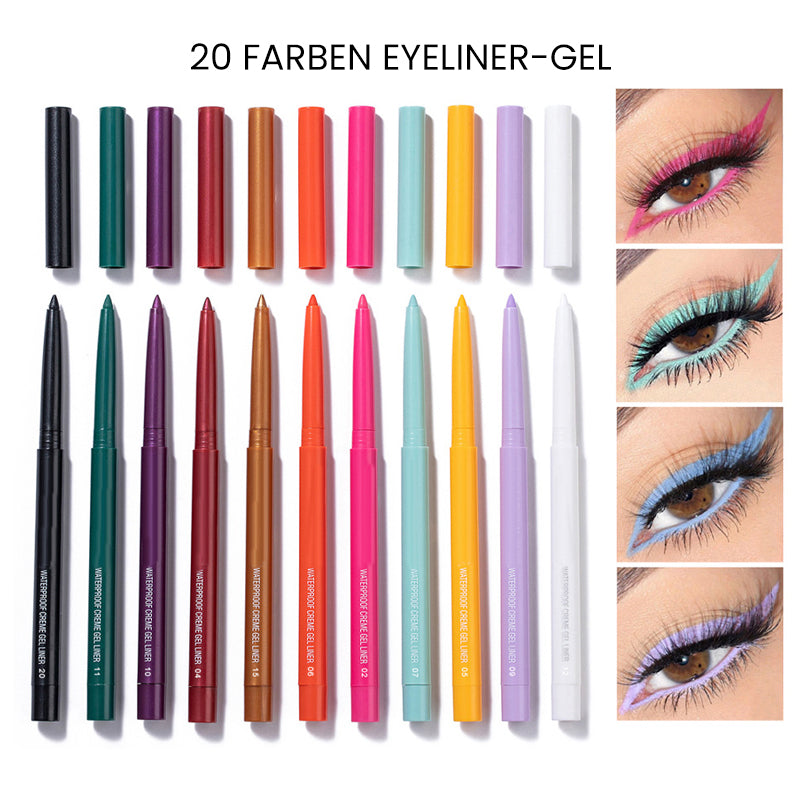 Lisslune | 20 Piece Colored Eyeliner Pencil Set