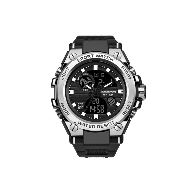 Lisslune | Men's Double Display Waterproof Luminous Watch
