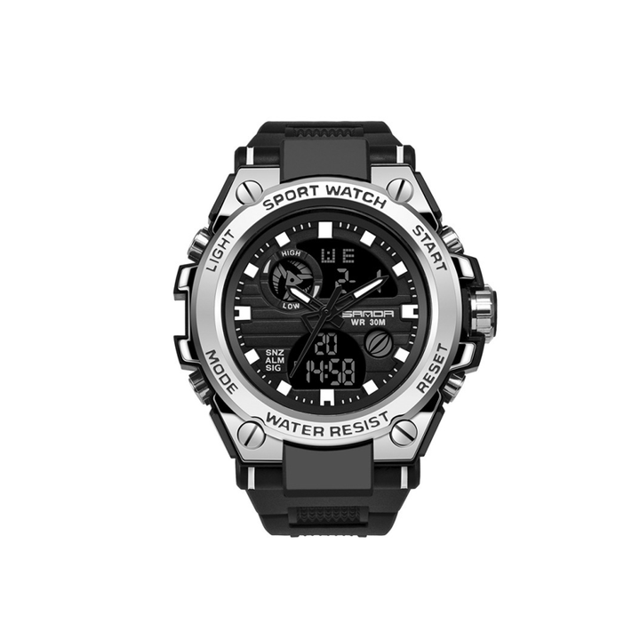 Lisslune | Men's Double Display Waterproof Luminous Watch