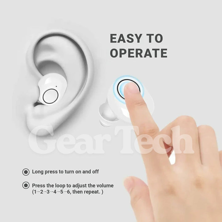Lisslune | Bluetooth Hearing Aids – Rechargeable In-Ear Digital Hearing Aid with App Control | Discreet, Lightweight & Budget-Friendly for Adults & Seniors