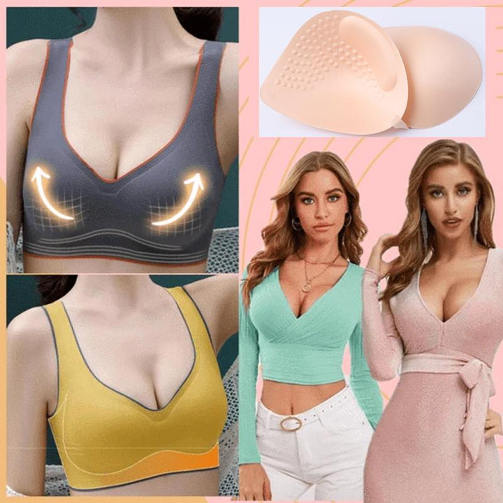 Lisslune | Latex seamless Push-Up bra