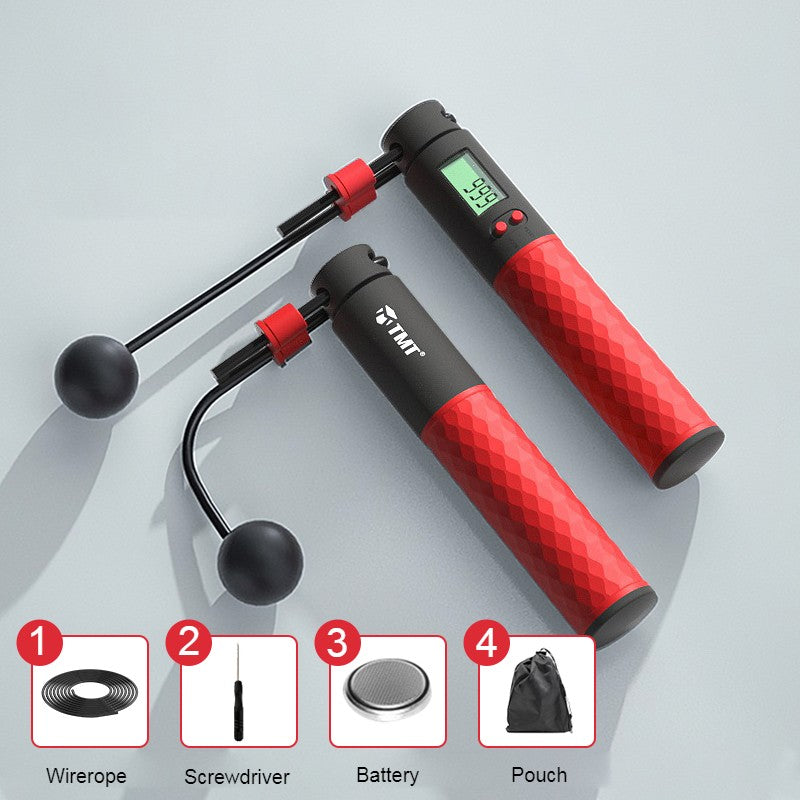 Lisslune | 2-in-1 Weighted Smart Digital Jump Rope with Dual-rope Configuration, for Easy Full-body Workout