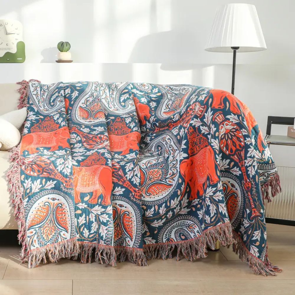 Lisslune | Soft Wander Tusk Cotton Blanket