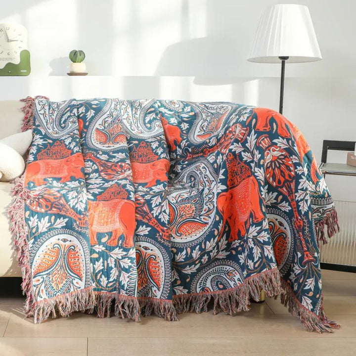 Lisslune | Soft Wander Tusk Cotton Blanket