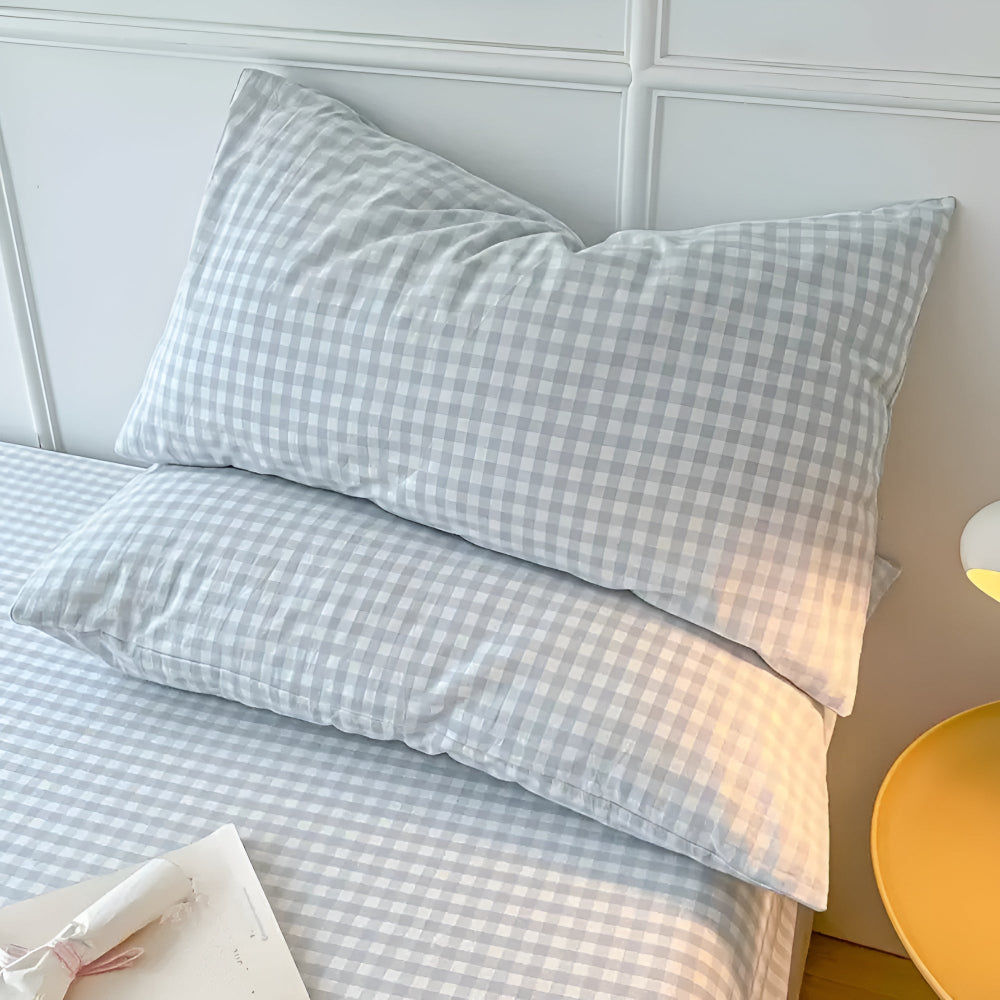 Lisslune | Soft Plaid Checkered Pillowcases