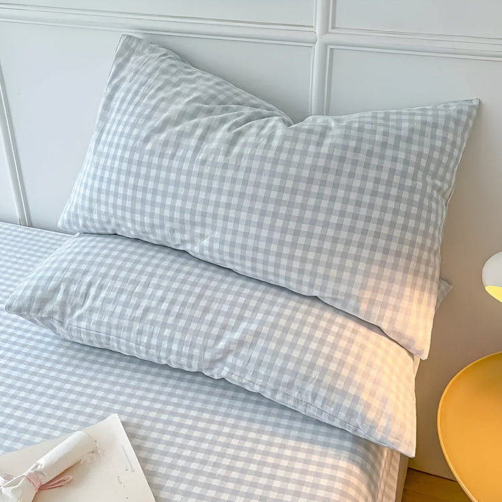 Lisslune | Soft Plaid Checkered Pillowcases