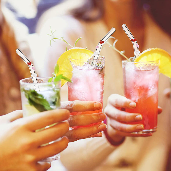 Lisslune | Straws made of colored glass