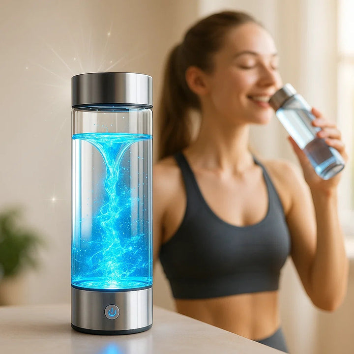 Lisslune | Hydrogen Water Bottle | USB Rechargeable, Anti-Inflammatory & Perfect for Daily Hydration and Wellness