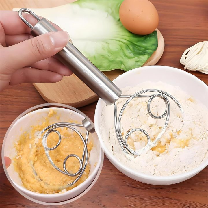 Lisslune | Stainless Steel Dough Mixer for Easy and Clean Baking