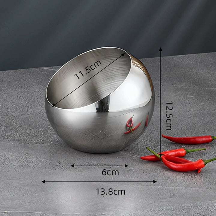 Lisslune | Modern Arc Steel Fruit Bowl