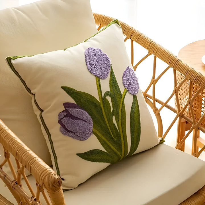 Lisslune | Blooming Tulip Cushion Cover
