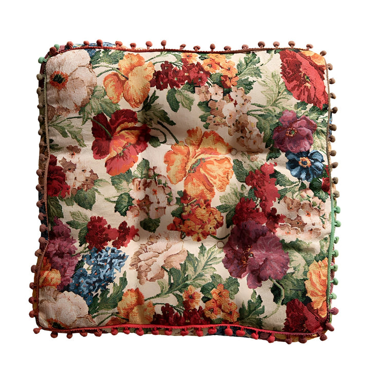 Lisslune | Retro Floral Bohemian Tassel Cushion