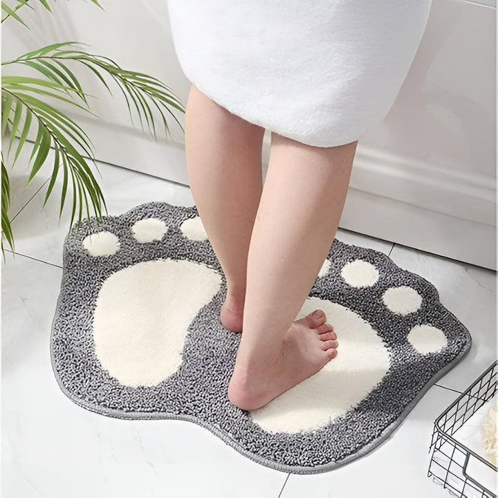 Lisslune | Cute Paw Print Bath Mat