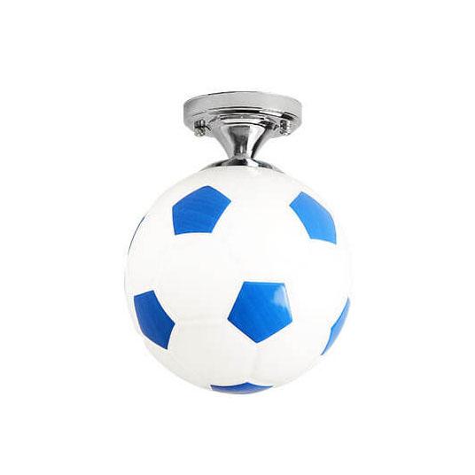 Lisslune | SportLume Creative Ceiling Light | Basketball & Football Design | Semi-Mount | Glass Lamp