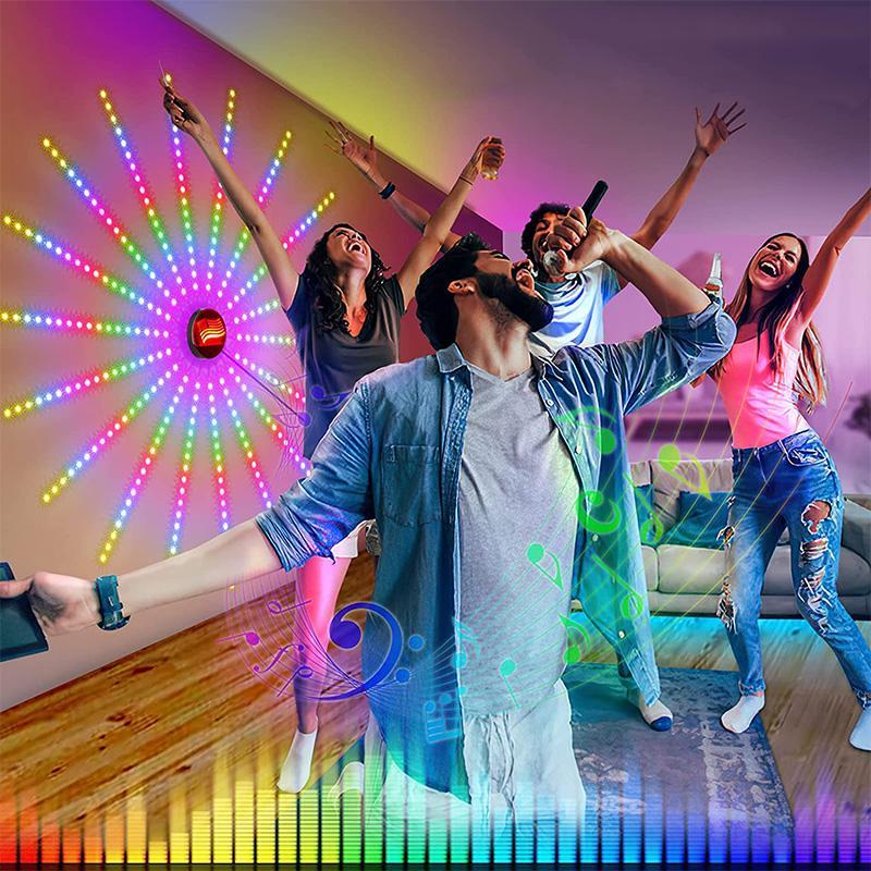 Lisslune | GlowArt Smart LED Wall Light with Remote Control and DIY Light Settings