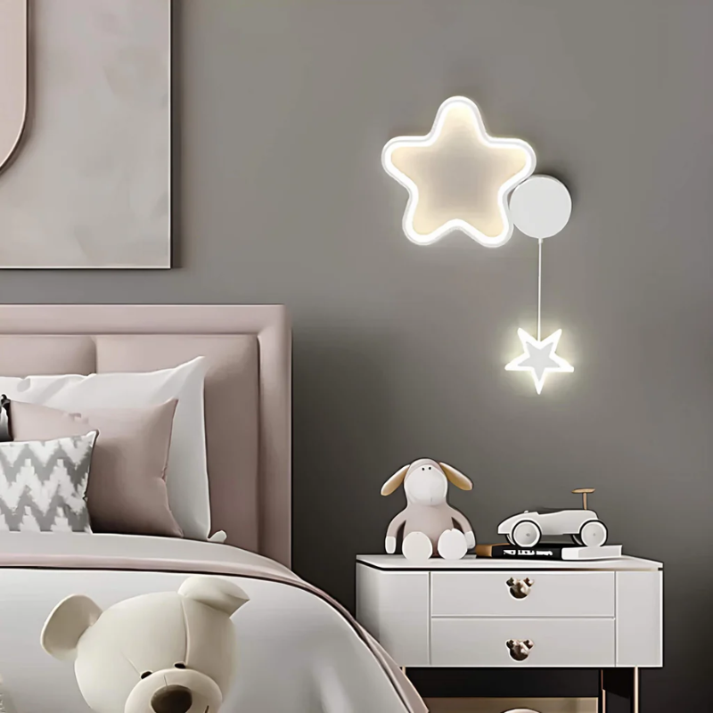 Lisslune | DreamLight | Magical Wall Lamp with Clouds, Stars and Moon
