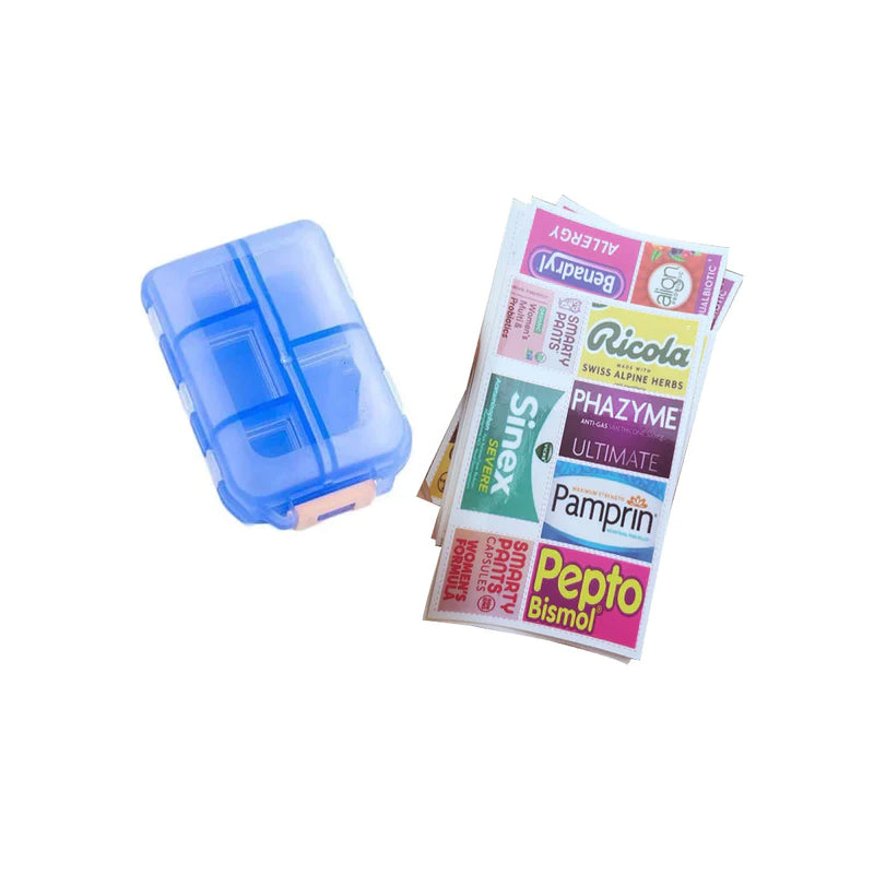 Lisslune | Portable Pill Organizer with Labels