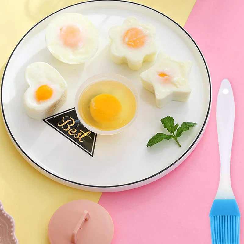 Lisslune | Cute Boiled Egg Mold4 PCS/Set With Brush