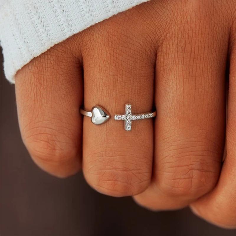 Lisslune | Love S925 Sterling Silver Cross Ring