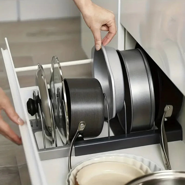 Lisslune | Expandable Pot and Pans Organizer Rack