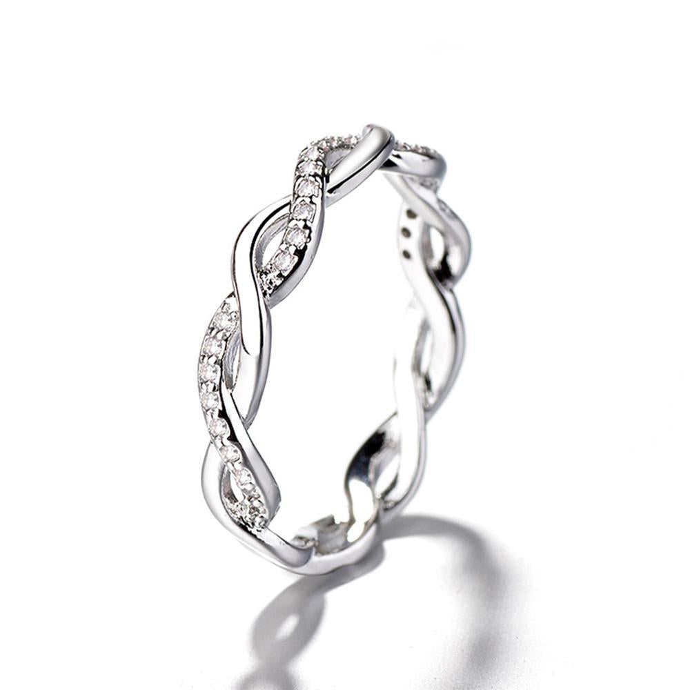 Lisslune | Twisted Ring, Twist Ring, Diamond Ring