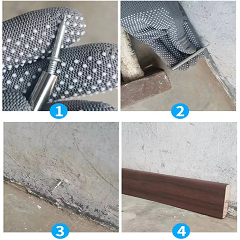 Lisslune | TwinGrip - Double head nails for mounting baseboards