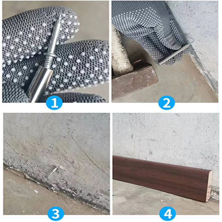 Lisslune | TwinGrip - Double head nails for mounting baseboards