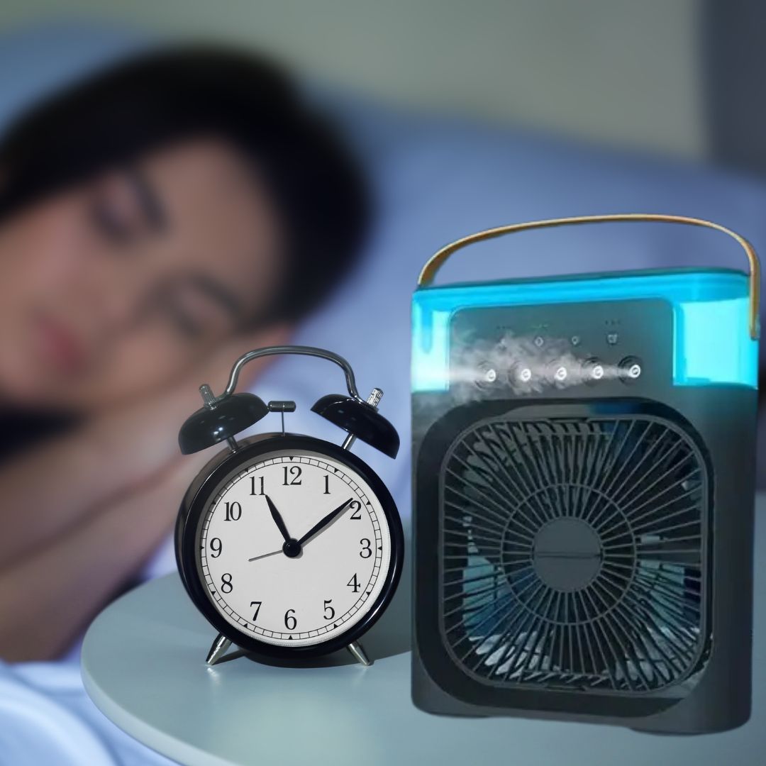 Lisslune | 3-in-1 Air Cooler Humidifier | Portable, Adjustable Fan Speeds & Ideal for Bedrooms, Offices & Small Spaces