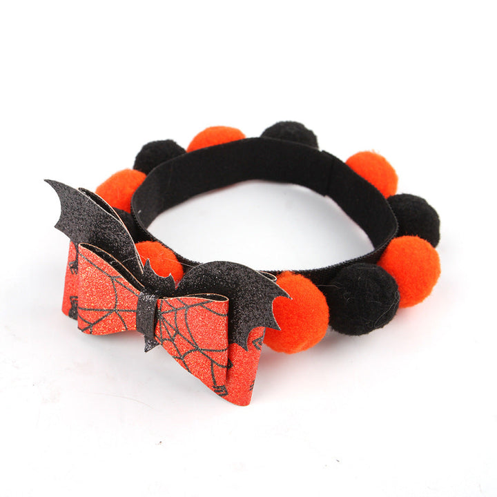 Lisslune | Halloween Pet Collar – Adjustable Dog and Cat Neck with Pumpkin and Skull Designs