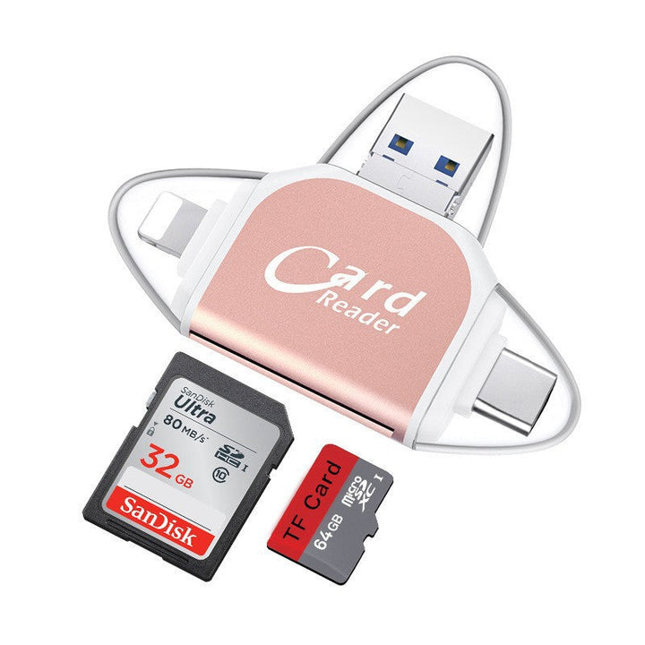 Lisslune | Multi-Port 4 in1 Universal SD TF Card Reader