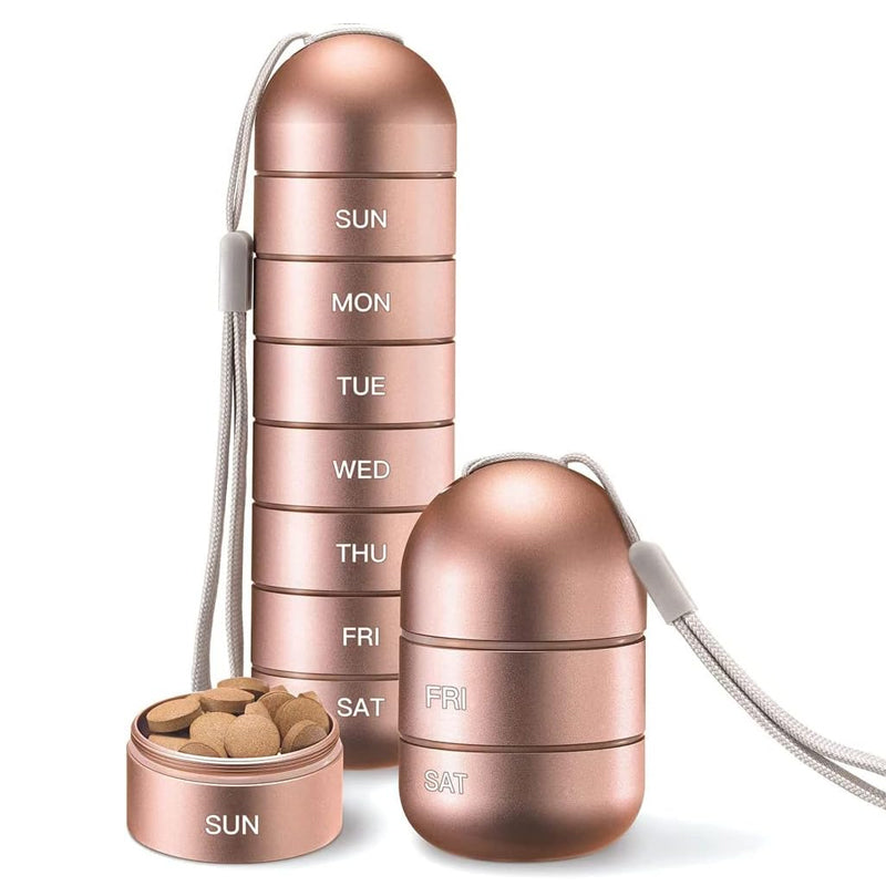 Lisslune | 7-Day Portable Pill Organizer for Travel