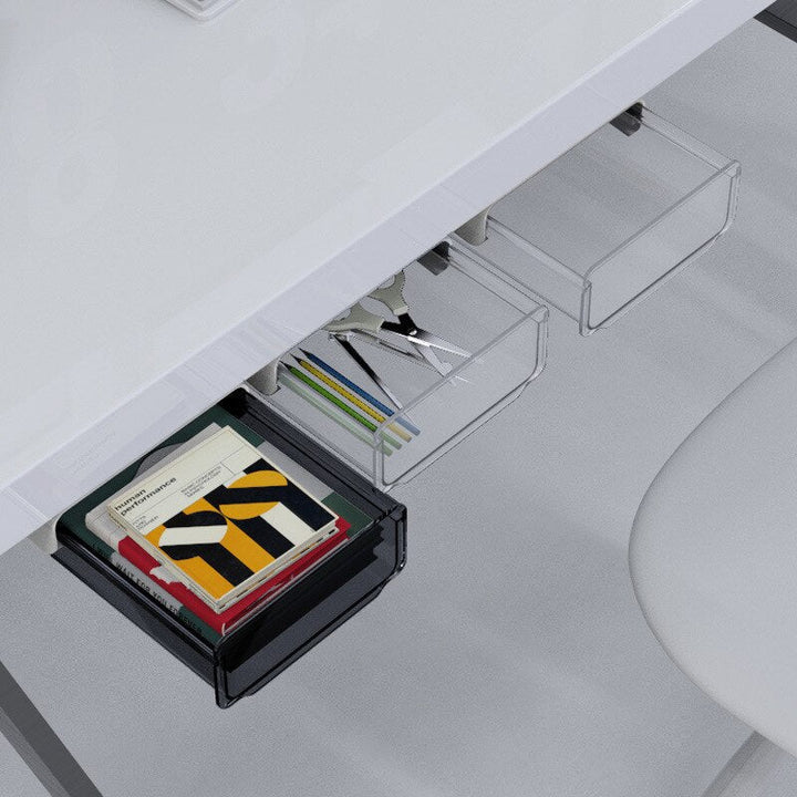 Lisslune | Office Friendly Self-Adhesive Hidden Transparent Drawer