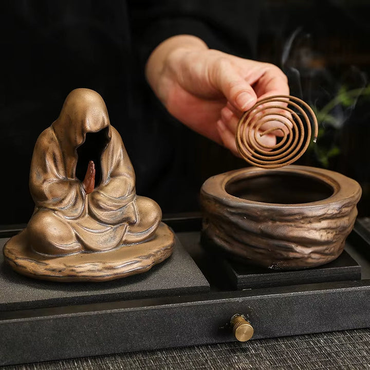 Lisslune | Silent Monk Backflow Ceramic Incense Burner
